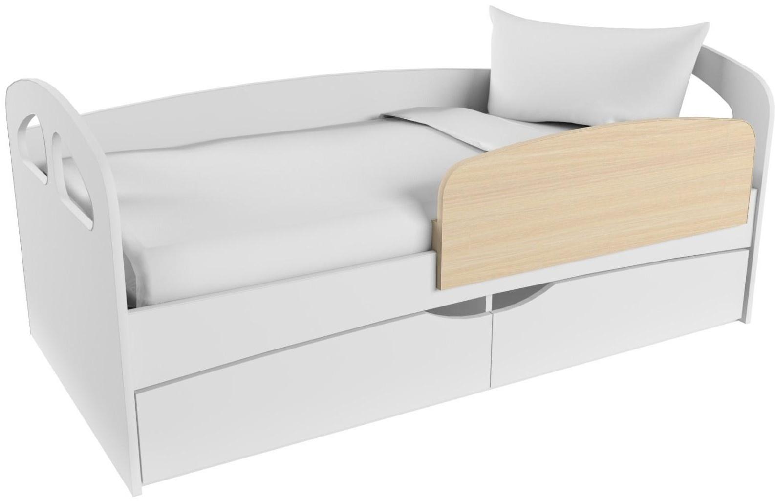 Бортик для кровати съемный Твист-1, 900х50х300, Дуб молочный