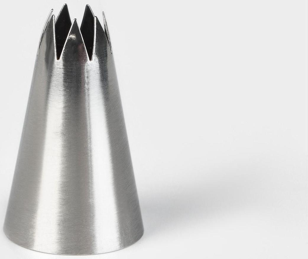 Насадка кондитерская «Открытая звезда», d=3 см, выход 1 см, нержавеющая сталь