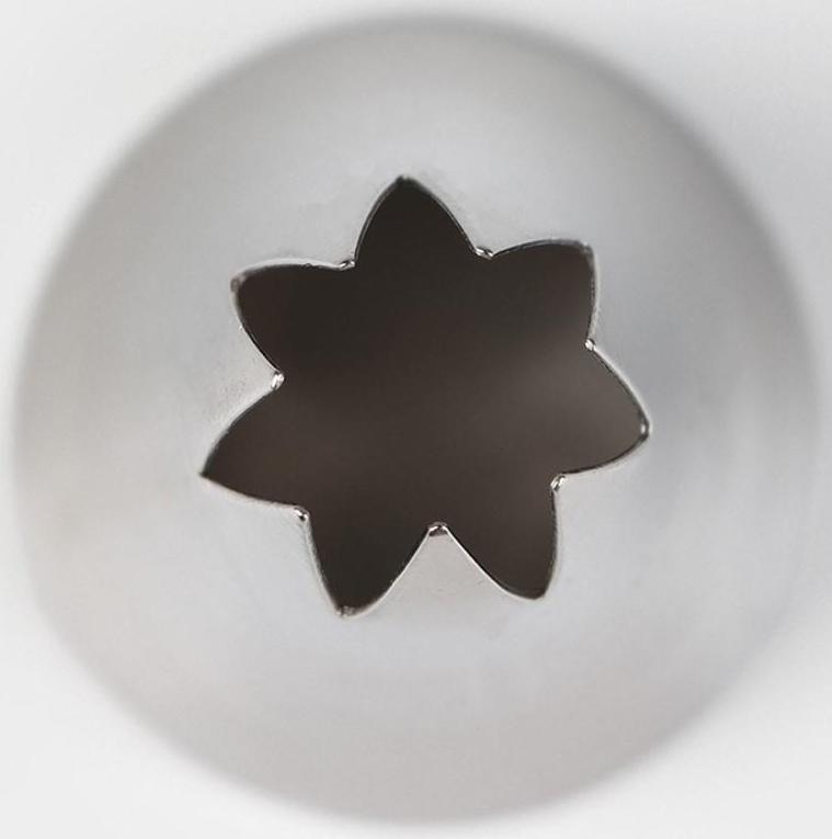 Насадка кондитерская «Открытая звезда», d=3 см, выход 1 см, нержавеющая сталь