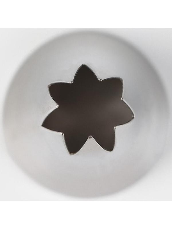 Насадка кондитерская «Открытая звезда», d=3 см, выход 1 см, нержавеющая сталь