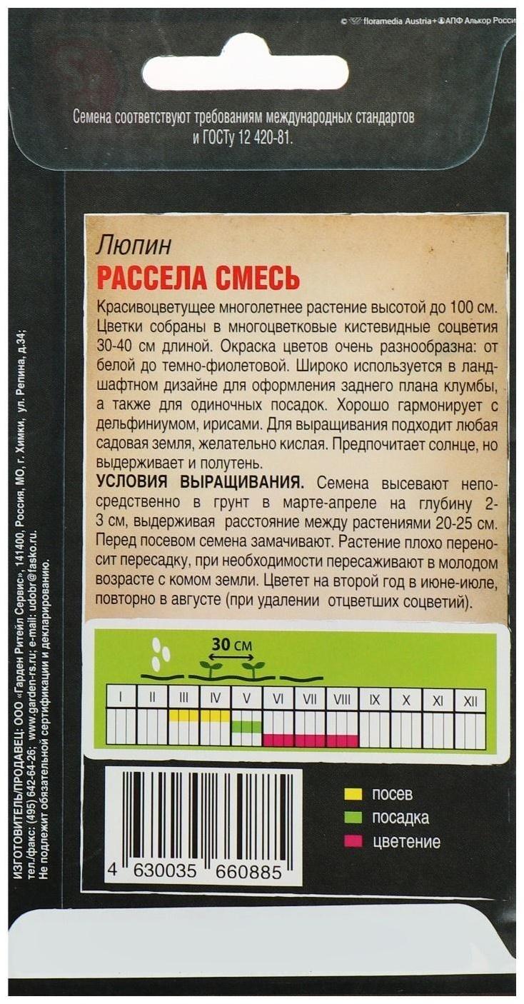 Семена цветов Люпин 