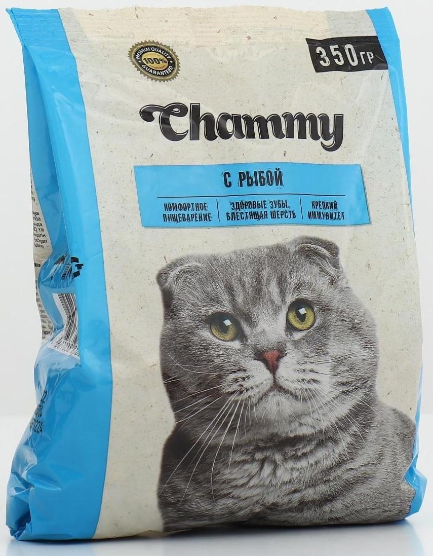 Сухой корм Chammy для кошек, рыба, 350 г