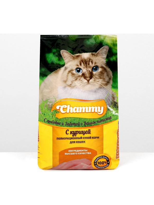Сухой корм Chammy для кошек, курица 1,9 кг