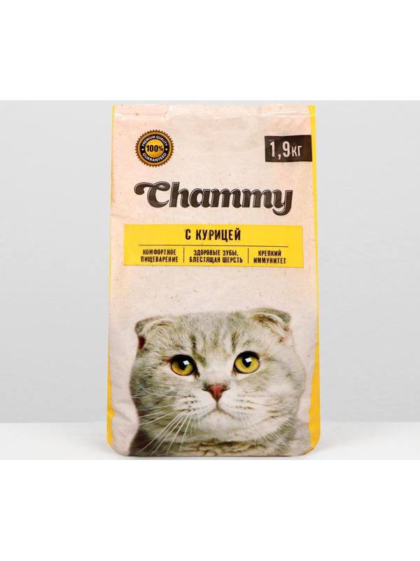 Сухой корм Chammy для кошек, курица 1,9 кг