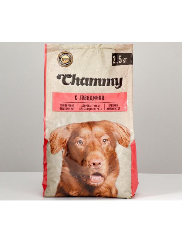 Сухой корм Chammy для собак мелких пород, говядина, 2,5 кг