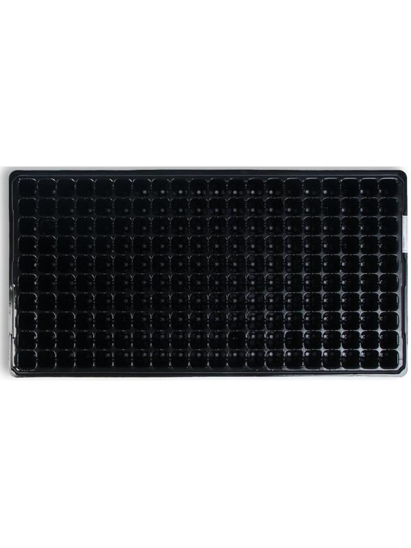 Кассета для рассады, 200 ячеек по 7 мл, чёрная, Greengo