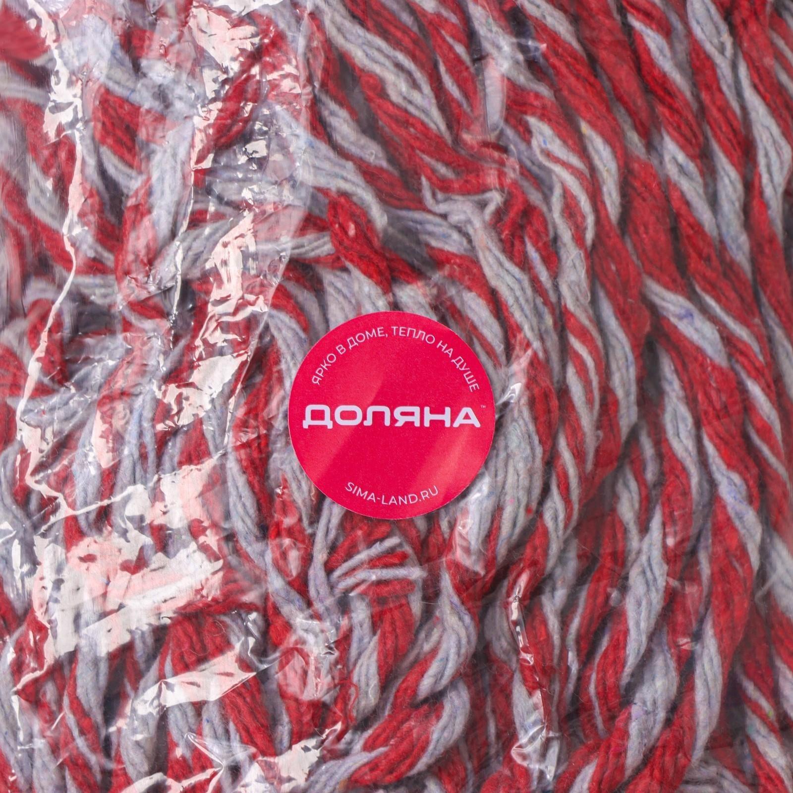 Насадка для швабры верёвочная Доляна, х/б, 300 гр, цвет МИКС