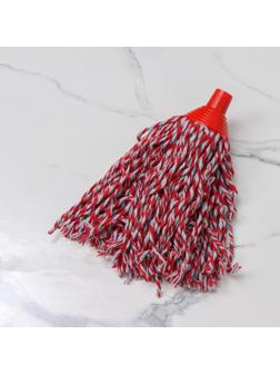 Насадка для швабры верёвочная Доляна, х/б, 300 гр, цвет МИКС