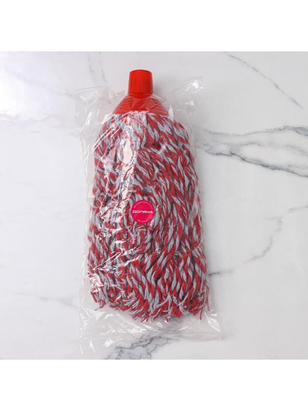 Насадка для швабры верёвочная Доляна, х/б, 300 гр, цвет МИКС