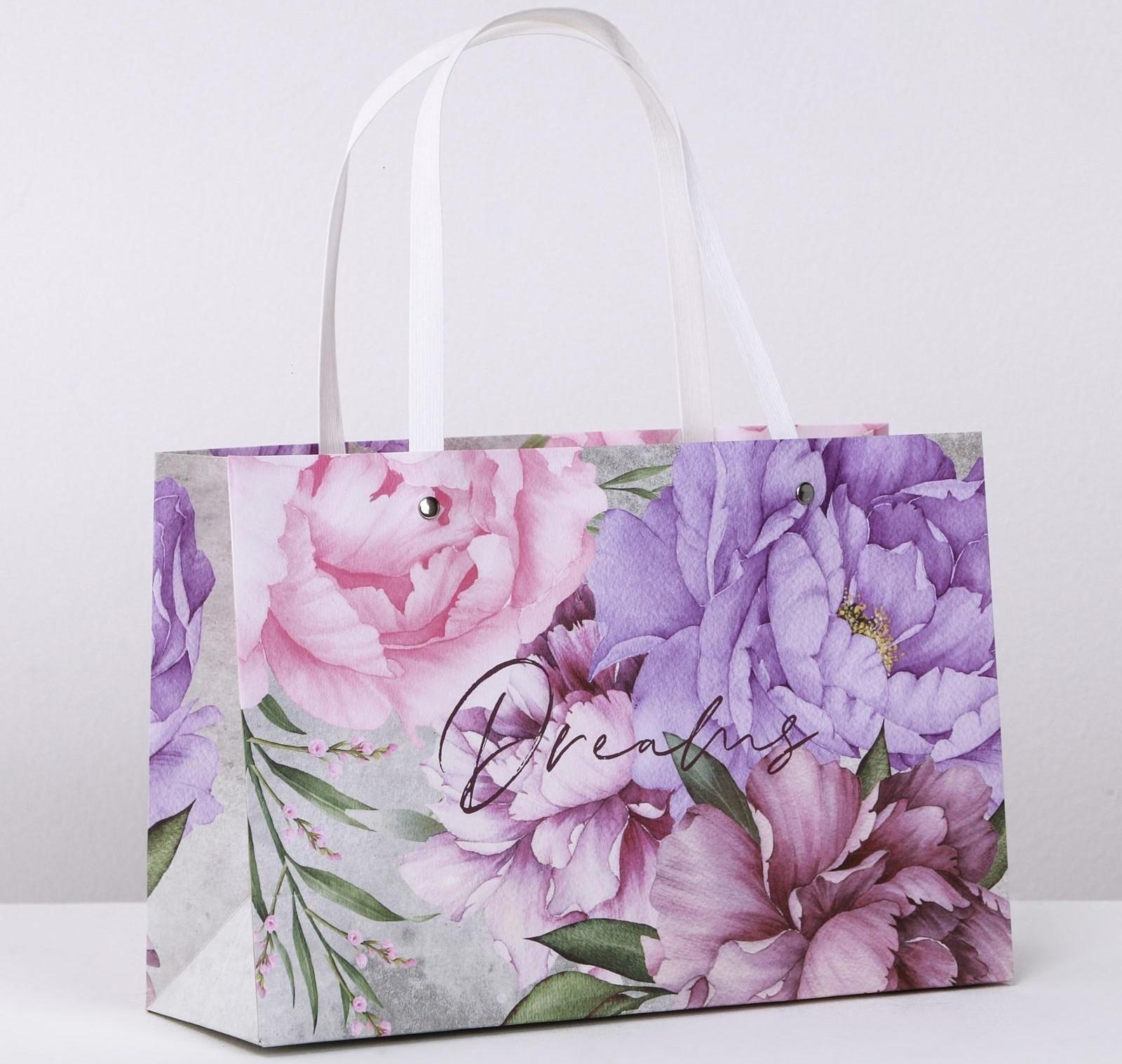 Пакет подарочный «Dreams», 30 × 20 × 10 см