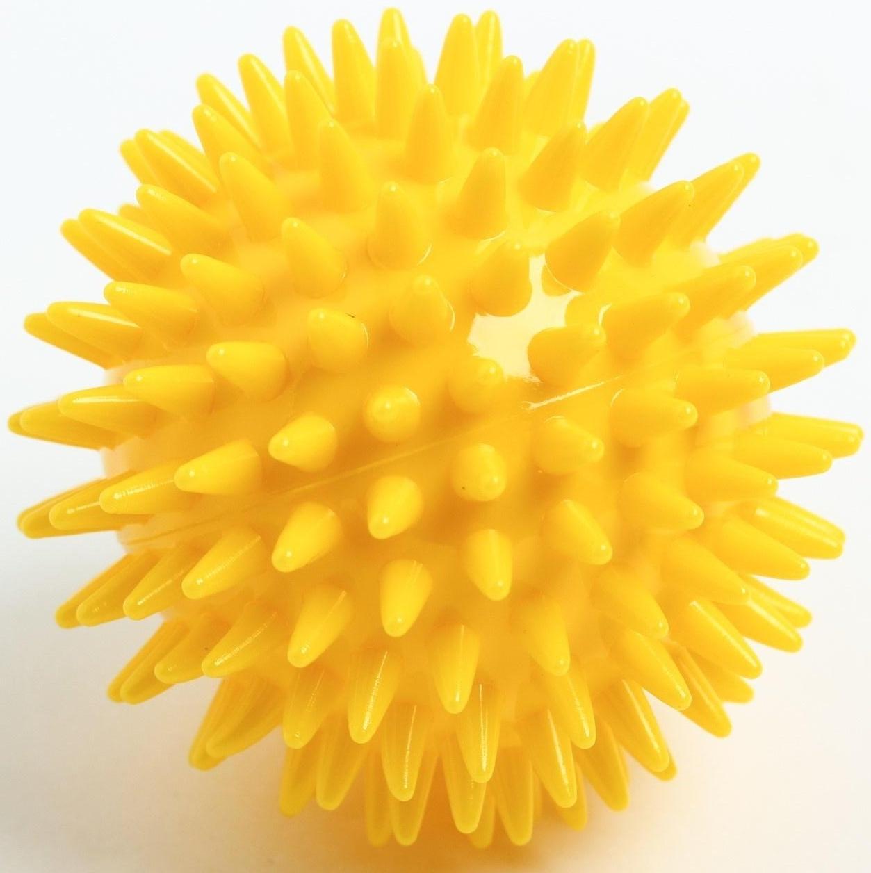 Мяч массажный d = 8 см., цвет желтый