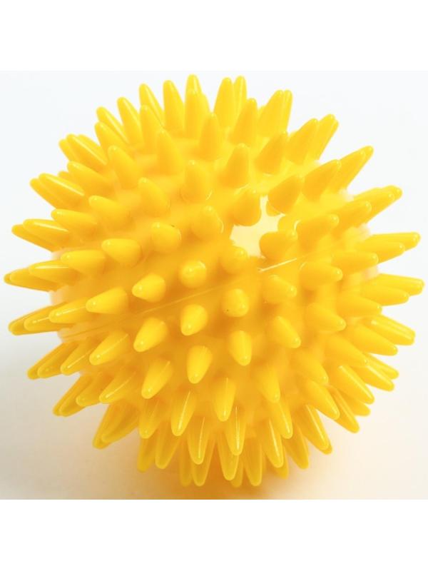 Мяч массажный d = 8 см., цвет желтый