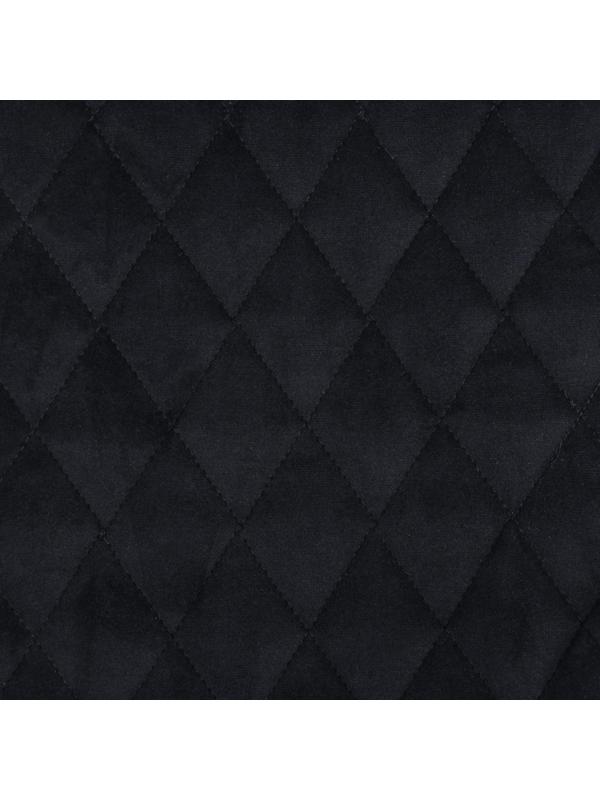 Накидки на сиденья, перед+зад, велюр, черный, набор 5 шт