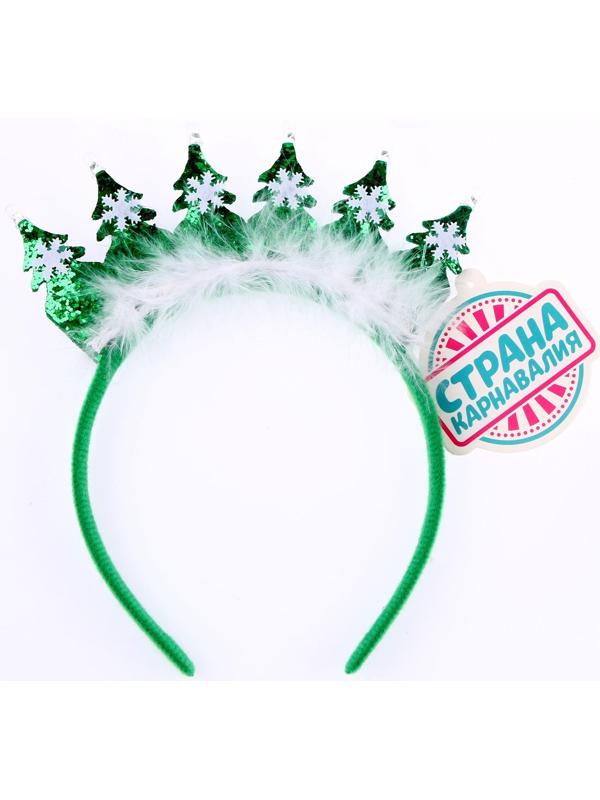Карнавальный ободок «Ёлочки», световой
