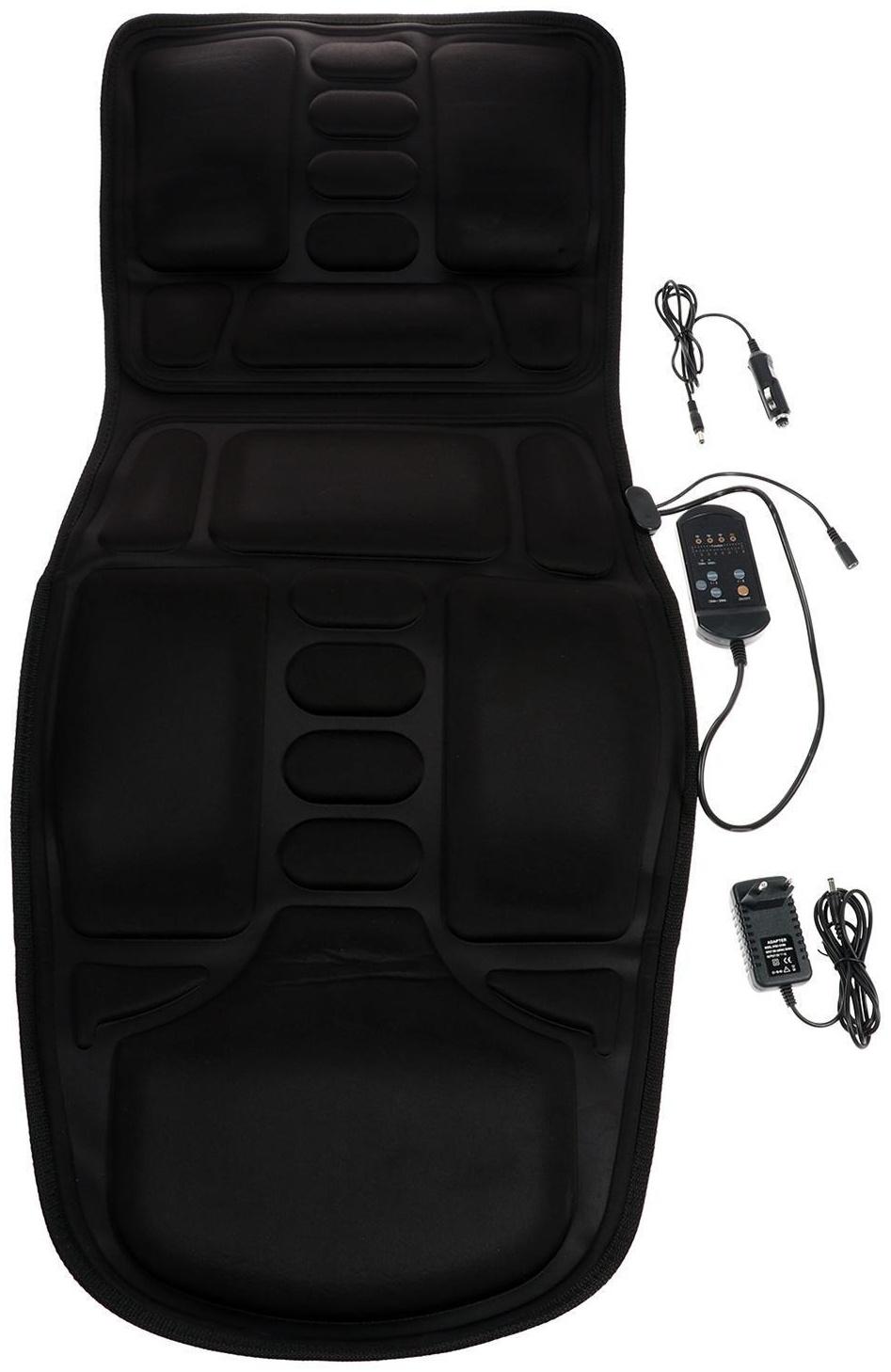 Массажная накидка для спины Luazon LEM-22, таймер 15/30 мин, 8 видов массажа, 220/12В