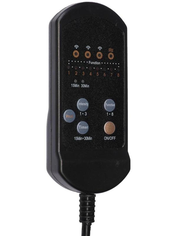 Массажная накидка для спины Luazon LEM-22, таймер 15/30 мин, 8 видов массажа, 220/12В