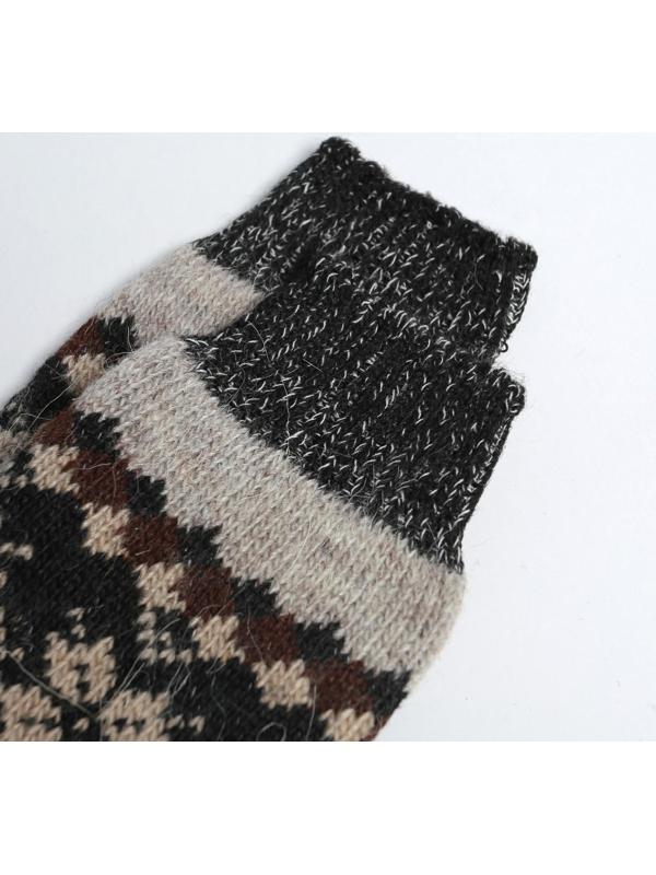 Носки мужские шерстяные «Орнамент», цвет лён, размер 27