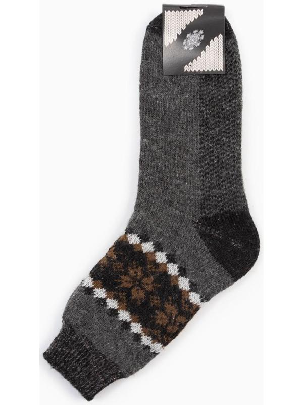 Носки мужские шерстяные «Орнамент», цвет лён, размер 29