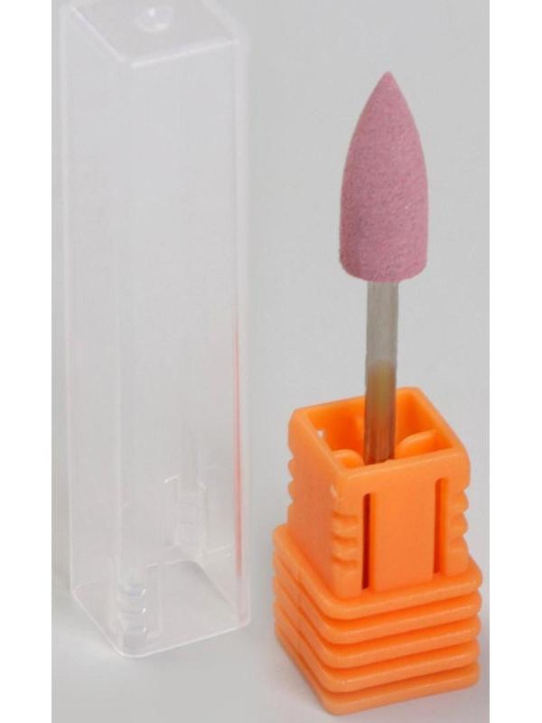 Фреза силиконовая для полировки, средняя, 6 × 16 мм, цвет розовый