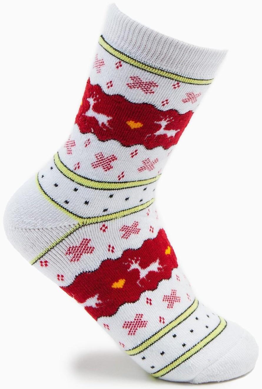 Носки женские махровые «Норвегия», цвет белый, размер 23-25