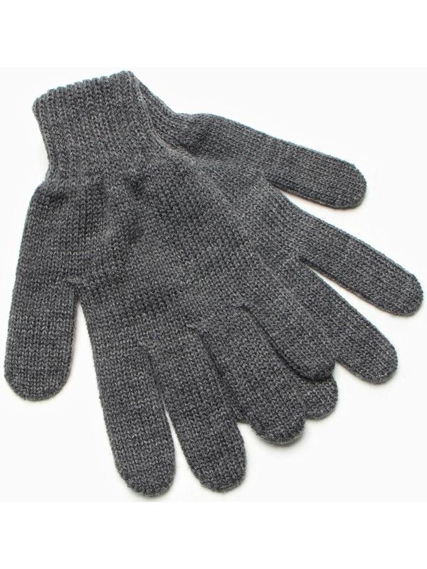 Перчатки женские, цвет тёмно-серый, размер 18