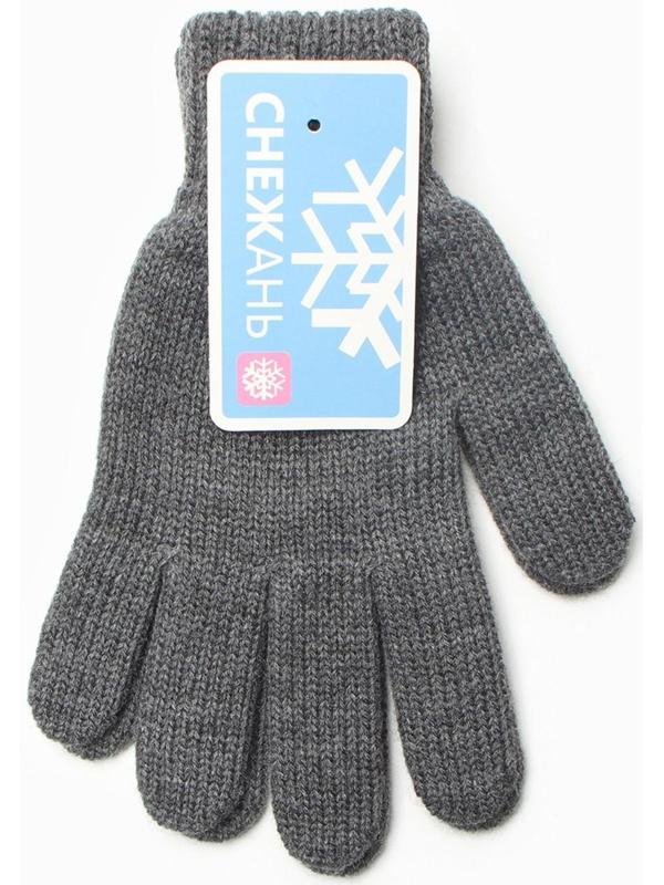 Перчатки женские, цвет тёмно-серый, размер 18
