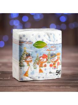 Новогодние салфетки бумажные 