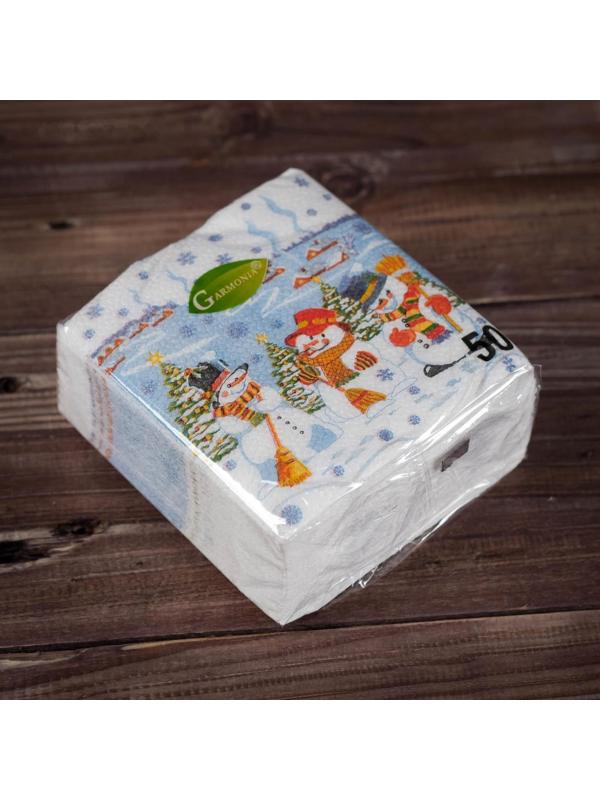 Новогодние салфетки бумажные 