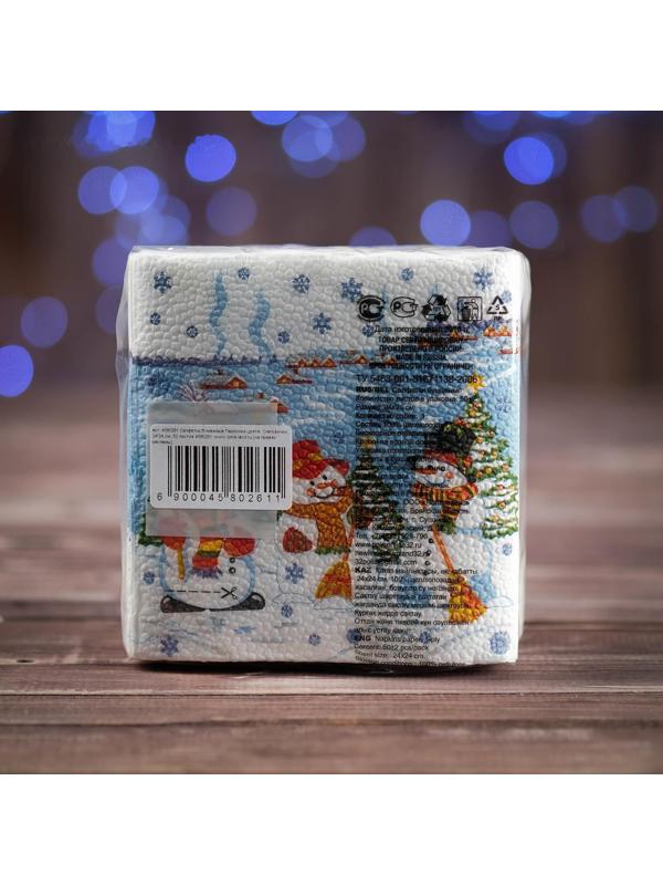 Новогодние салфетки бумажные 