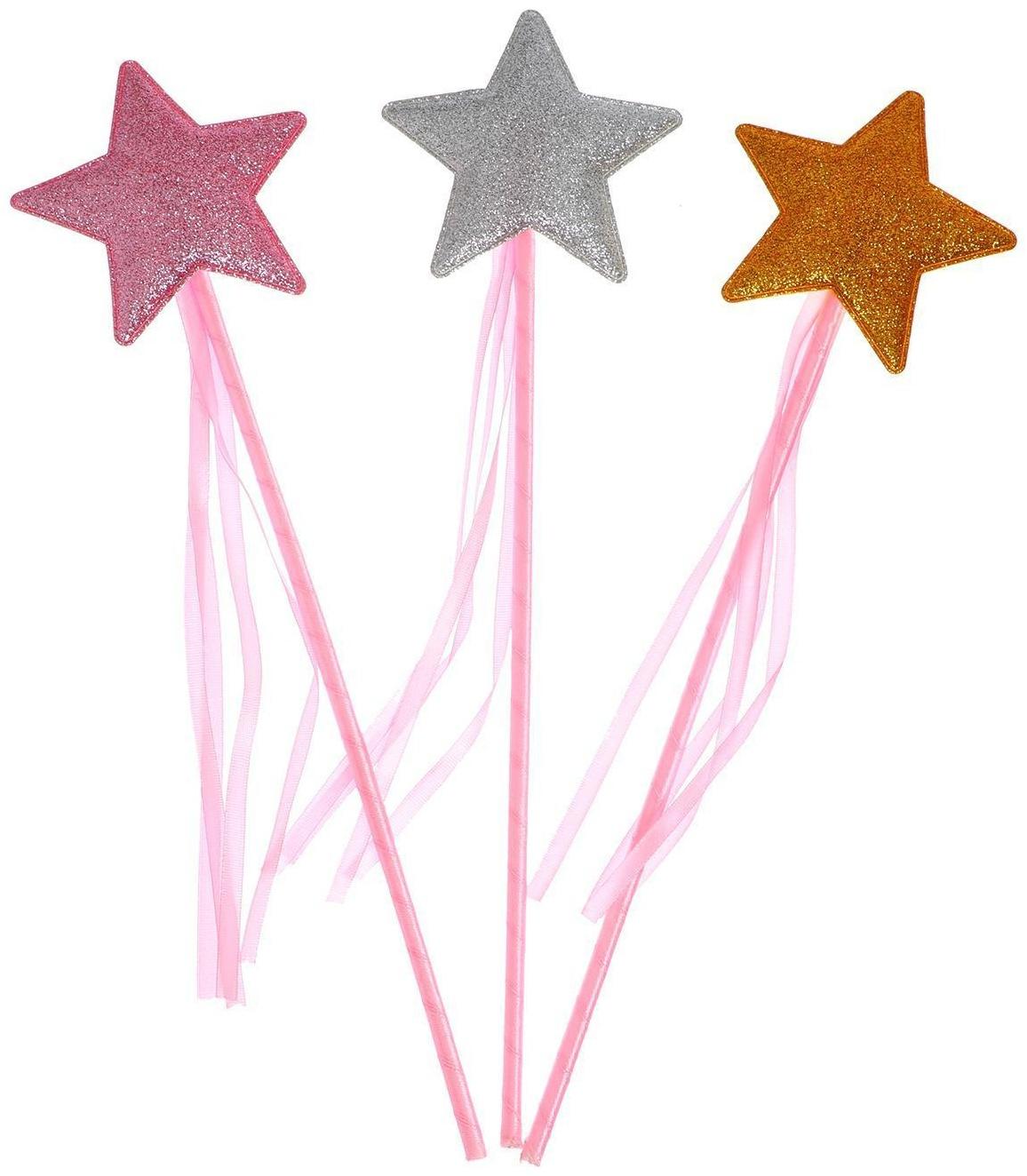 Карнавальный жезл «Звезда», цвета МИКС