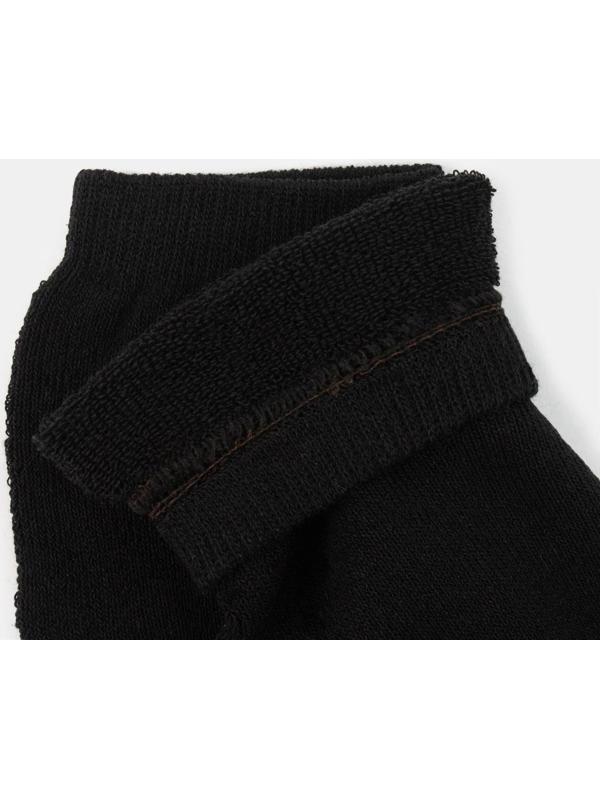 Носки мужские махровые, цвет чёрный, размер 25