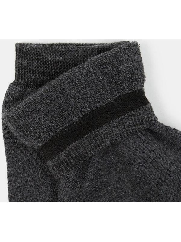 Носки мужские махровые, цвет тёмно-серый, размер 25