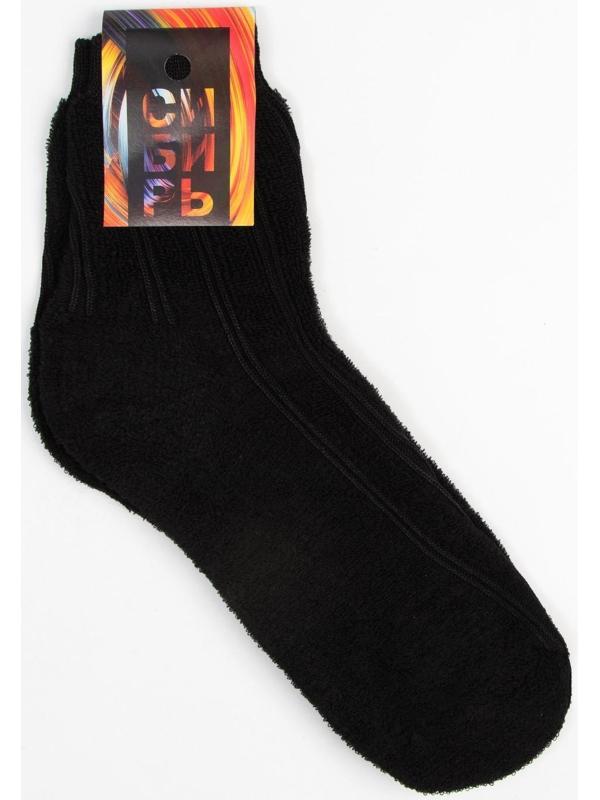 Носки мужские махровые Экозим цвет чёрный, размер 29