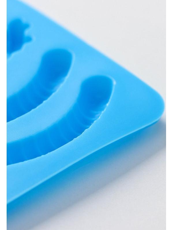 Форма для мармелада Доляна «Морские сладости», 22,3×17,2 см, 32 ячейки, цвет голубой