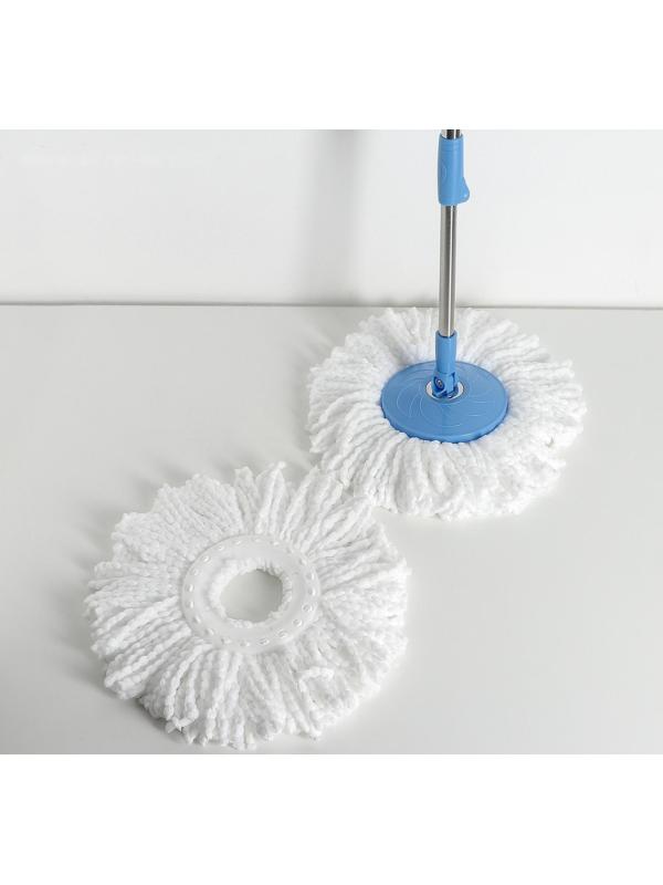 Набор для уборки: ведро складное с пластиковой центрифугой 10 л, швабра, запасная насадка из микрофибры, дозатор