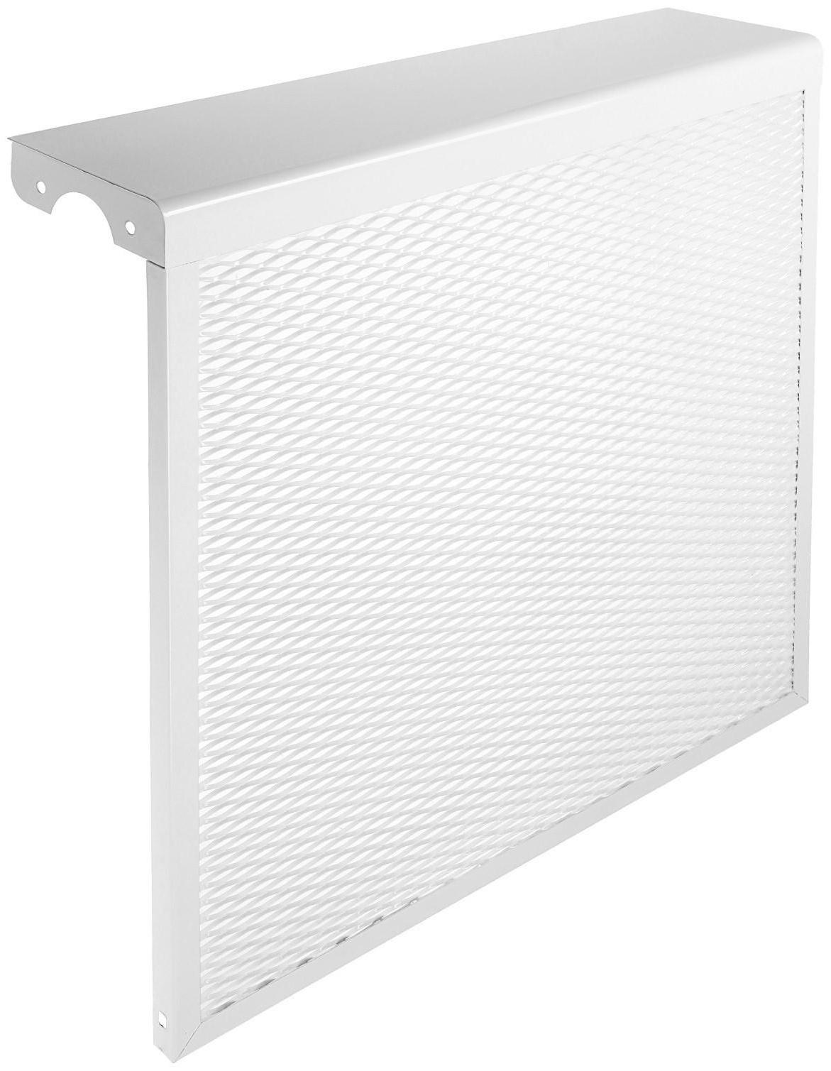 Экран на чугунный радиатор ZEIN, 590х610х150 мм, 6 секций, металлический, белый