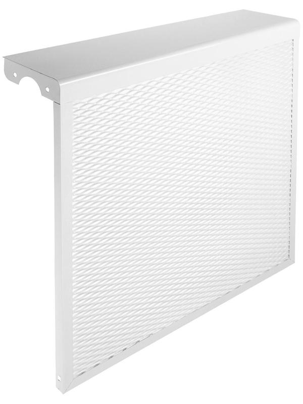 Экран на чугунный радиатор ZEIN, 590х610х150 мм, 6 секций, металлический, белый