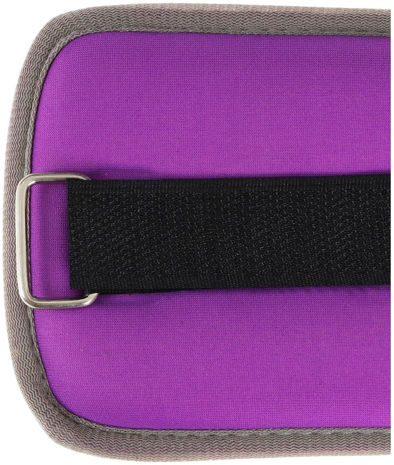 Утяжелитель неопреновый 2 шт. х 0,5 кг, цвет фиолетовый