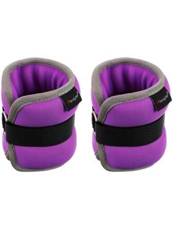 Утяжелитель неопреновый 2 шт. х 0,5 кг, цвет фиолетовый