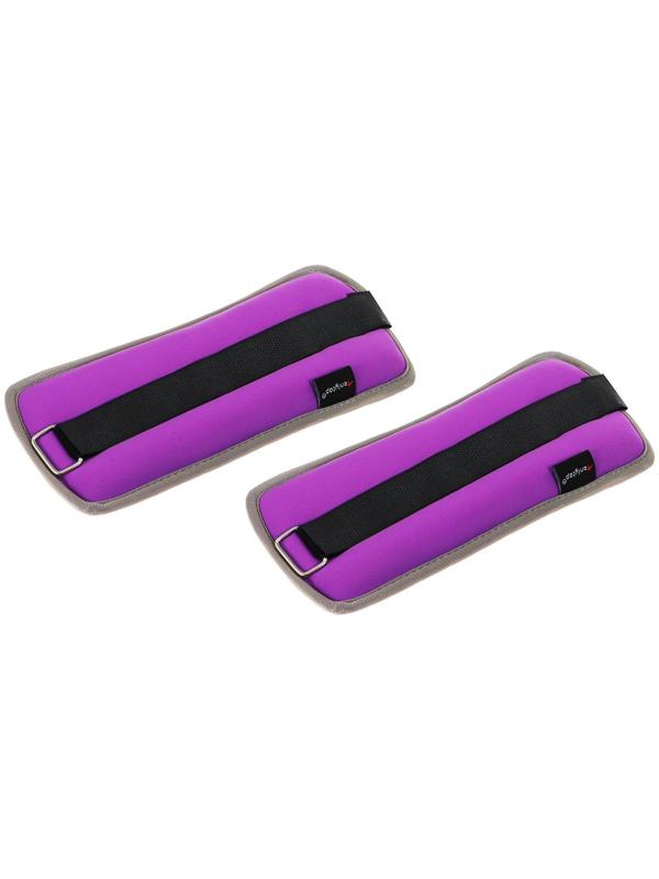 Утяжелитель неопреновый 2 шт. х 0,5 кг, цвет фиолетовый