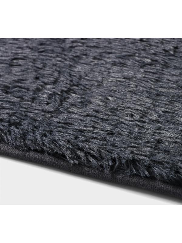 Набор ковриков для ванной и туалета Доляна «Пушистик», 2 шт: 40×50, 50×80 см, цвет серый