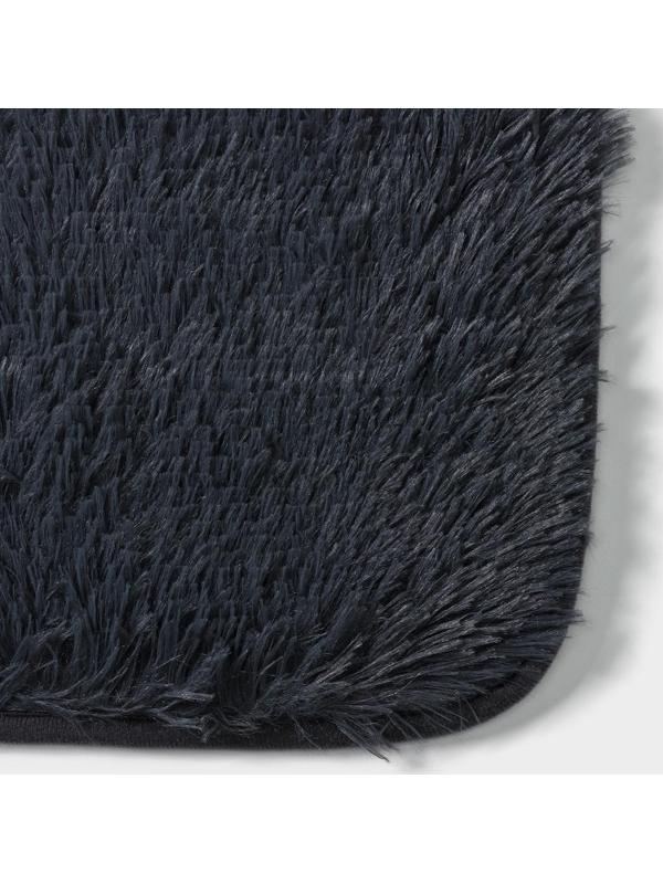 Набор ковриков для ванной и туалета Доляна «Пушистик», 2 шт: 40×50, 50×80 см, цвет серый