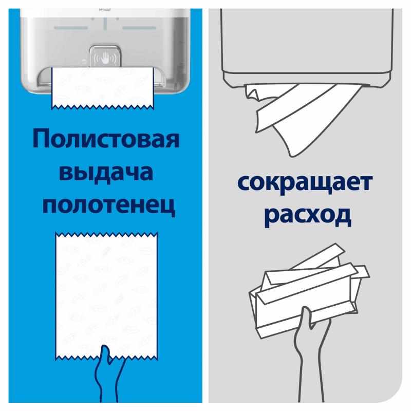 Диспенсер для полотенец в рулон Tork Matic H1 Intuition сенсор 551100 белый