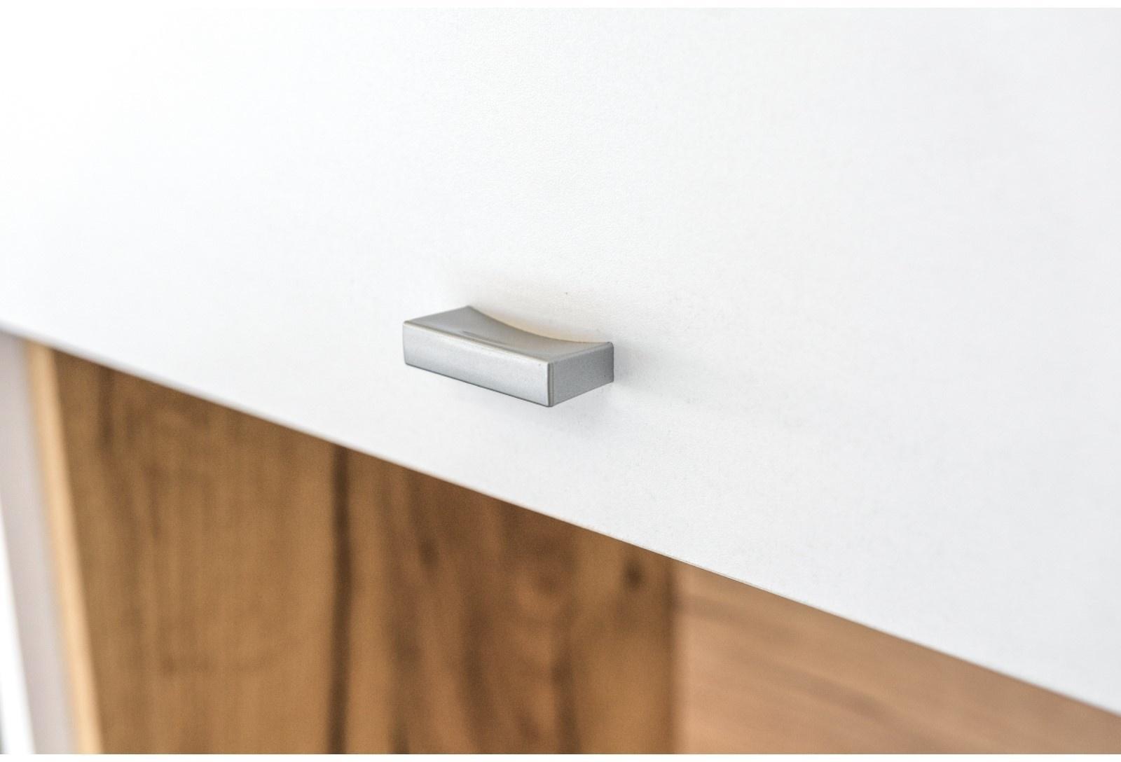 Шкаф-пенал Бэль 10.04, 550х366х2000, Дуб крафт золотой/Белый премиум