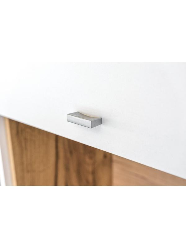 Шкаф-пенал Бэль 10.04, 550х366х2000, Дуб крафт золотой/Белый премиум