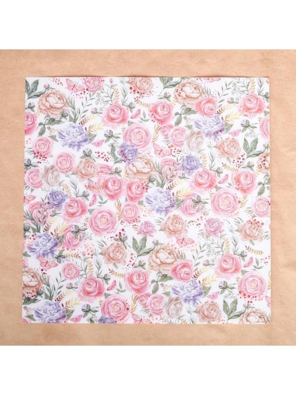 Ацетатный лист «Букет», 30,5 × 30,5 см