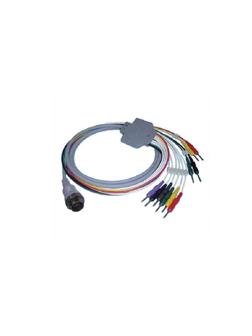 Кабели для приборов ЭКГ KENZ 107/108/110/302/1205-07/03/10/601, кругл. 0201