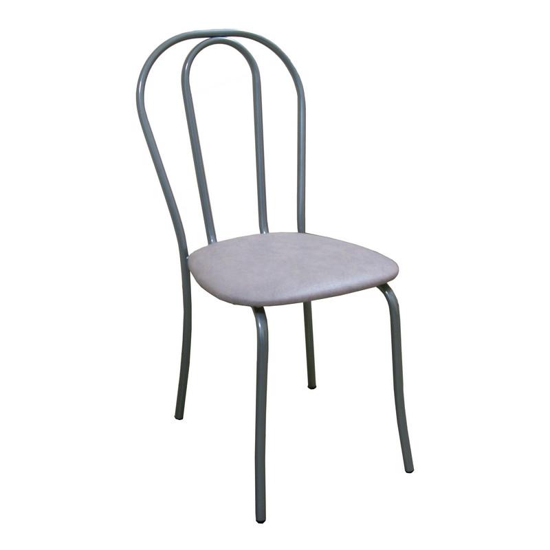 Стул для столовых UD_Вереск СМ7/6-05 карк сереб.металл, к/з серый К-03