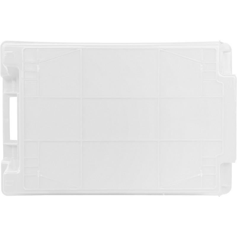 Ящик п/э  600х400х200мм сплош/сплош_белый (арт.206)