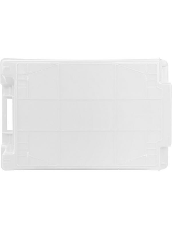 Ящик п/э  600х400х200мм сплош/сплош_белый (арт.206)